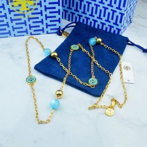 Tory Burch Jewelry - Tory Burch Blue Multi Pendant Necklace Tory Burch Jewelry - Tory Burch Blue Multi Pendant Necklace